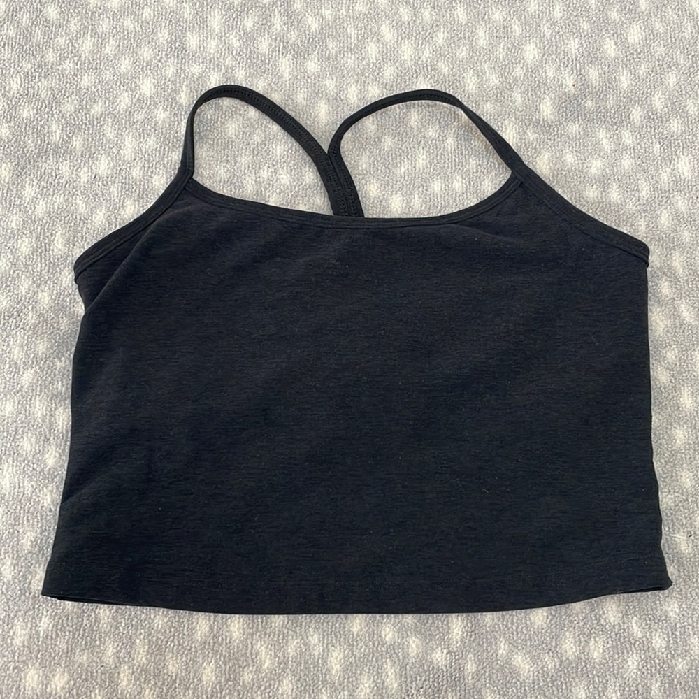 Beyond yoga crop top black medium